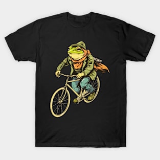 Funny Frog On A Bike T-Shirt